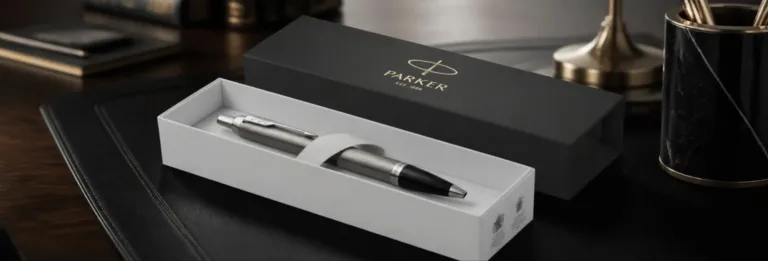 Parker IM Kugelschreiber mit Gravur – Messing in Silber