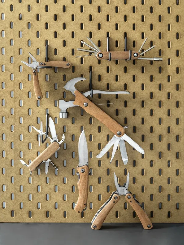 Richard Taschenmesser aus Holz mit 7 Funktionen Buche