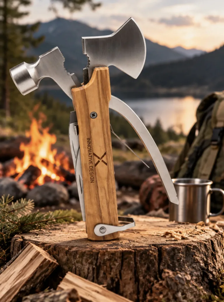 Multitool Set mit Gravur – SCX.design T32 aus Olivenholz