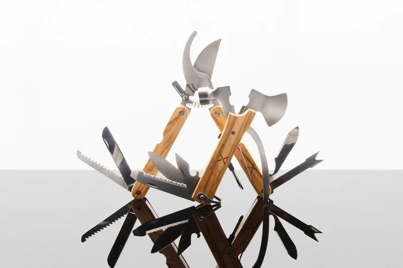 SCX.design T32 Multitool-Set aus Olivenholz Olivenholz