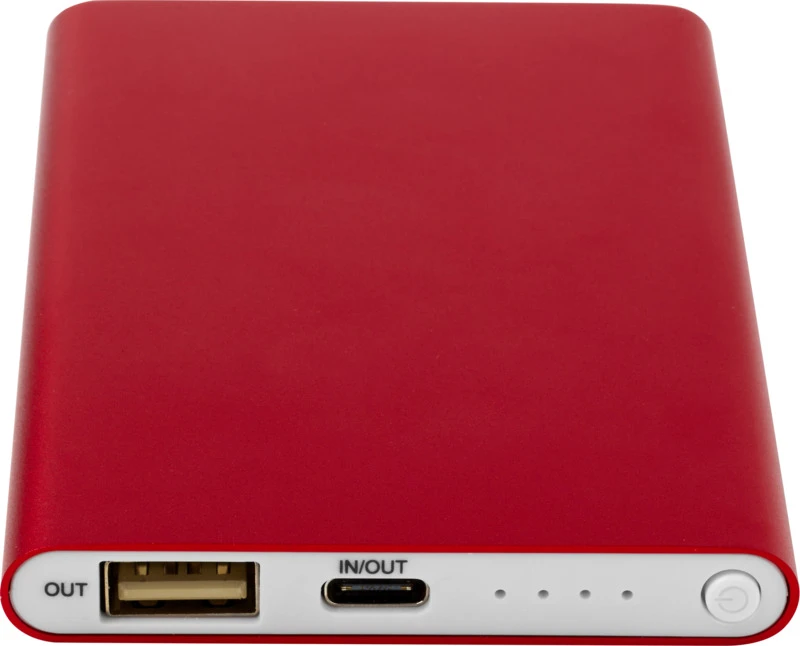 Pep Powerbank 4000 mAh mit Logo Rot