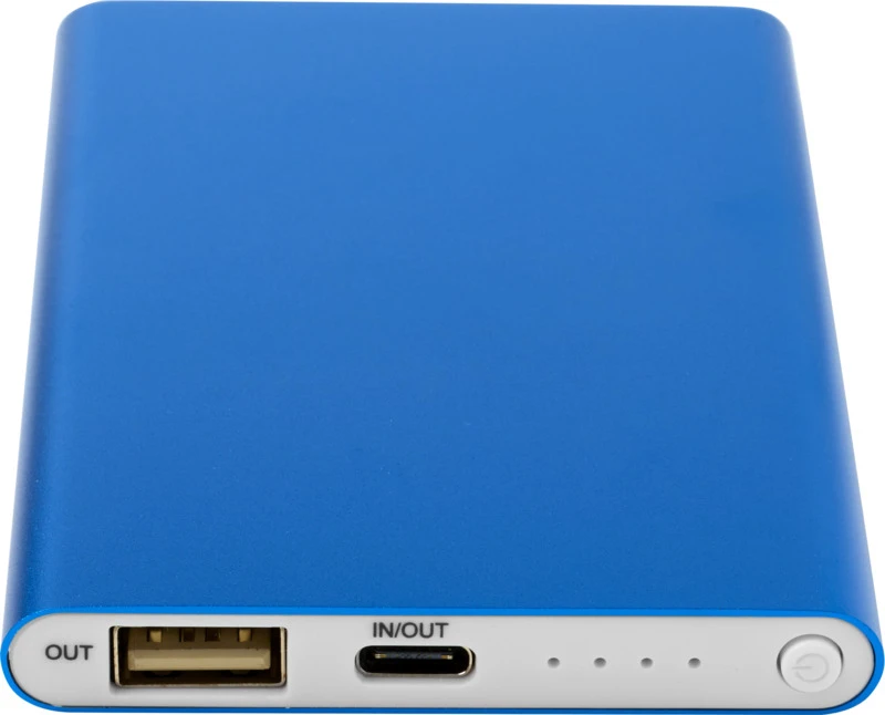 Pep Powerbank 4000 mAh mit Logo Royalblau