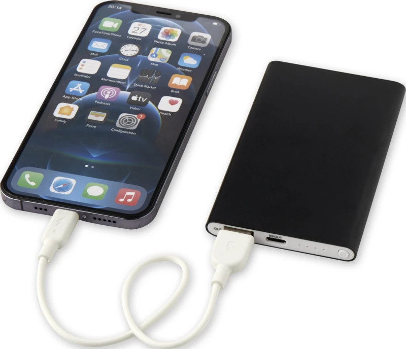 Pep Powerbank 4000 mAh mit Logo Schwarz