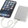 Pep Powerbank 4000 mAh mit Logo Silber – Ansicht 3
