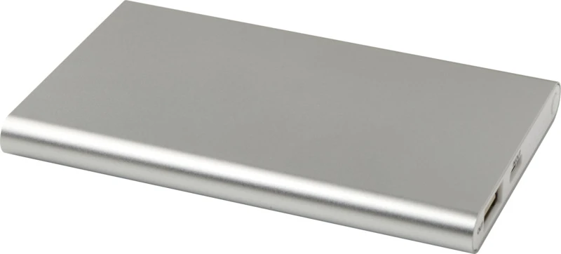 Pep Powerbank 4000 mAh mit Logo Silber