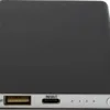 Pep Powerbank 4000 mAh mit Logo Titan – Ansicht 1