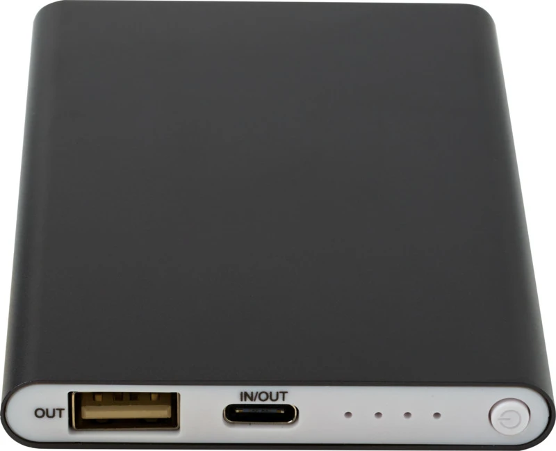 Pep Powerbank 4000 mAh mit Logo Titan
