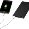 Plate Powerbank 8000 mAh aus Aluminium Schwarz – Ansicht 2