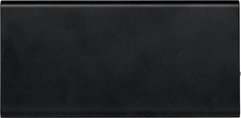 Plate Powerbank 8000 mAh aus Aluminium Schwarz