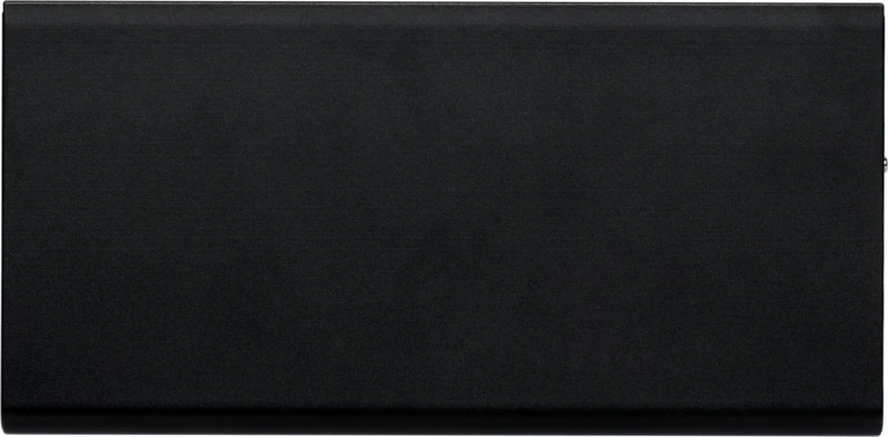 Plate Powerbank 8000 mAh aus Aluminium Schwarz