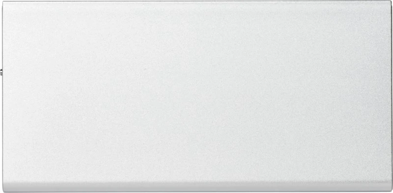 Plate Powerbank 8000 mAh aus Aluminium Silber