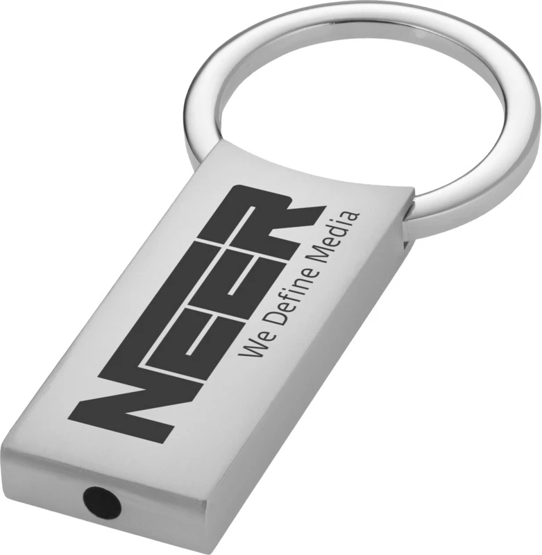 Omar Schlüsselanhänger mit Logo Silber