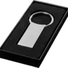 Omar Schlüsselanhänger mit Logo Silber – Ansicht 3
