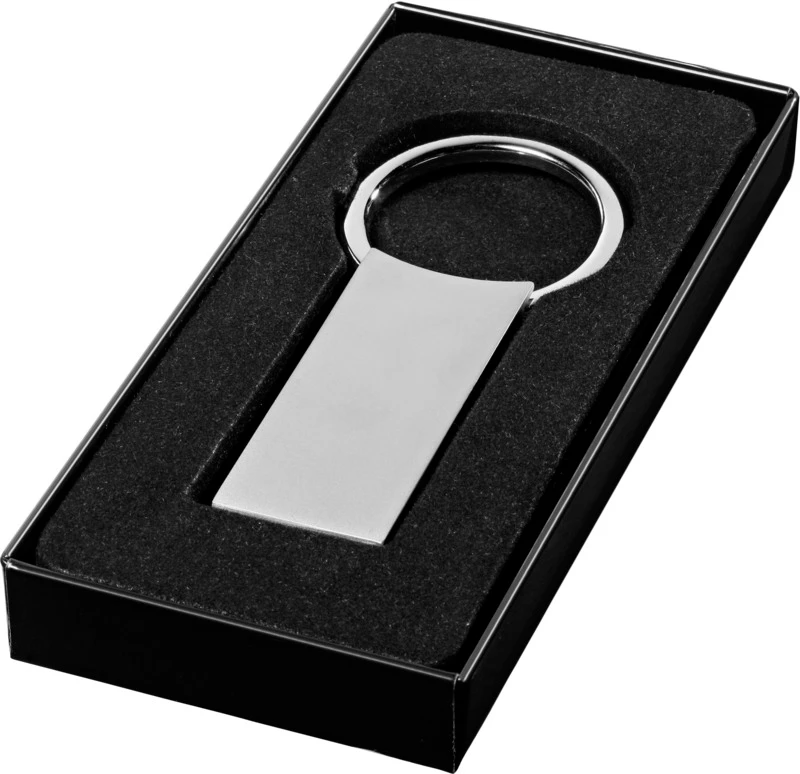 Omar Schlüsselanhänger mit Logo Silber