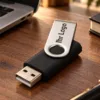Rotate Basic USB-Stick 32 GB mit Gravur Schwarz – Ansicht 1