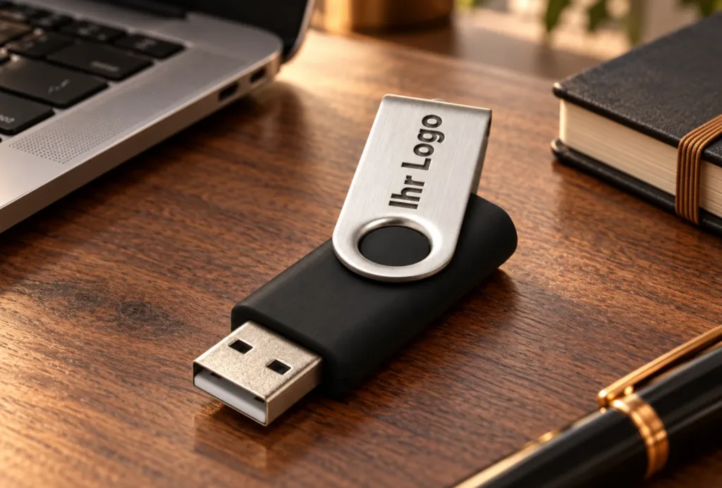 Rotate Basic USB-Stick 32 GB mit Gravur Schwarz