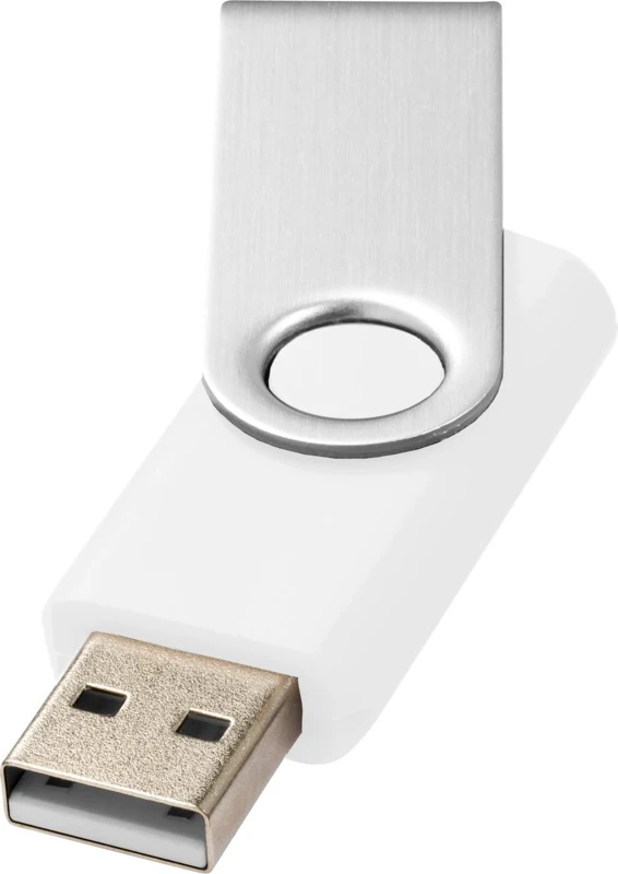Rotate Basic USB-Stick 32 GB mit Gravur Weiß